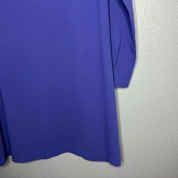 Loft Lavender Blue Button 3/4 Front Crew Neck Tunic Shirt Top Small - Picture 5 of 14